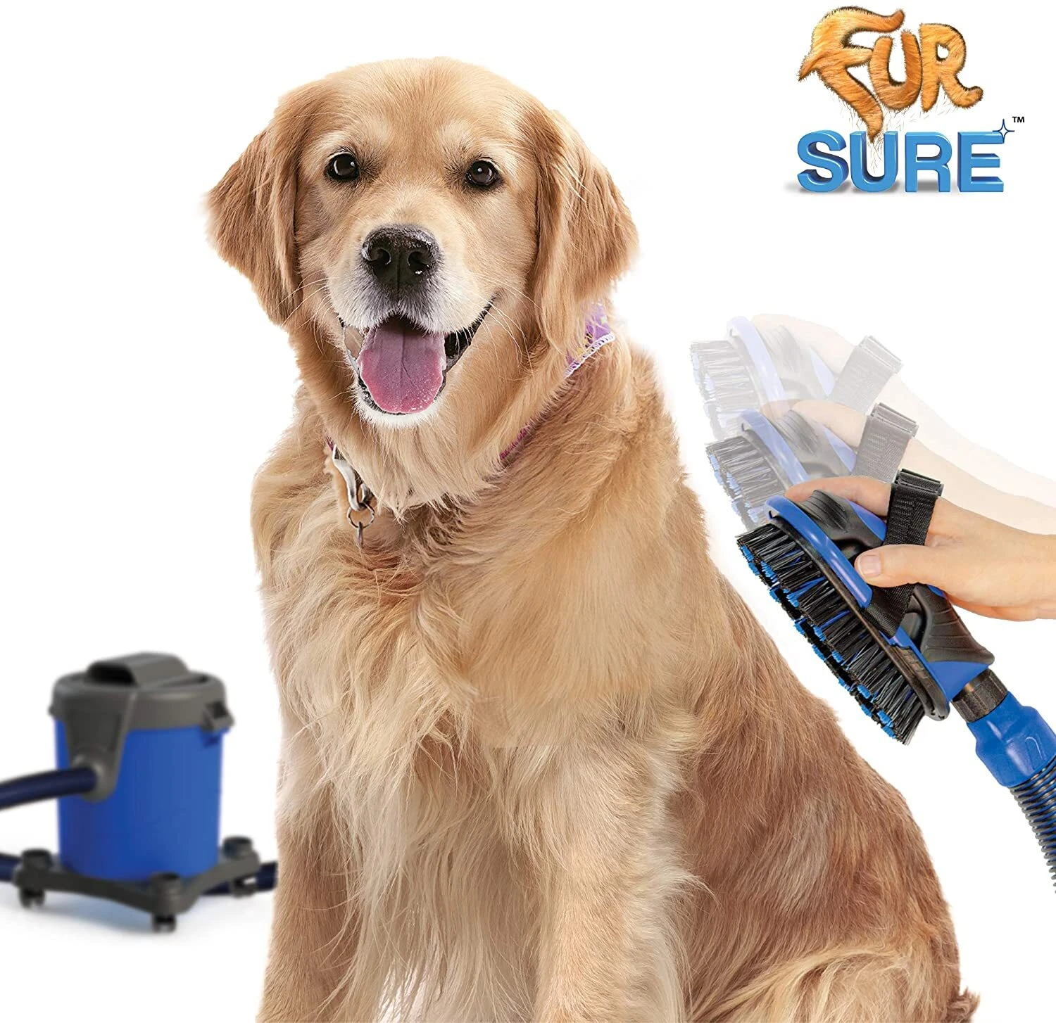 Fur Sure Vacuum Grooming Brush Kit - Image 2