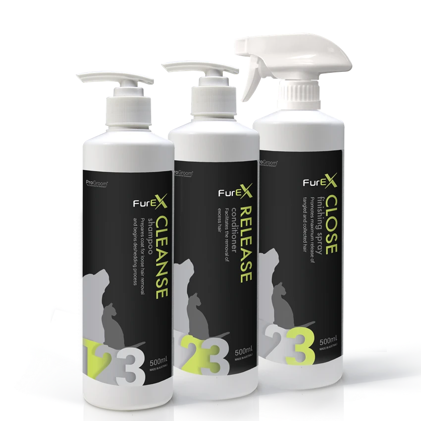 FurEx De-Shedding System 500ml Complete Combo