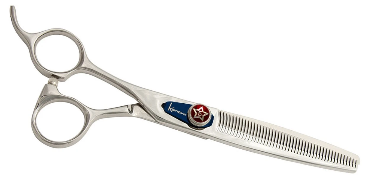 Kenchii Five Star Offset Shear 46T Thinner 6.5" - Lefty