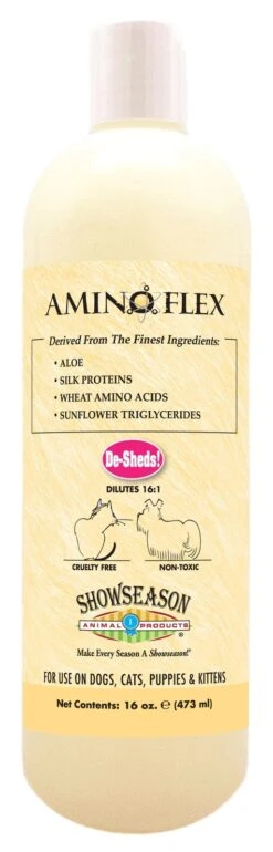 ShowSeason AminoFlex De-Shed Pet Shampoo 16oz (473ml)