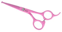 Swan Facial Scissors Round Tip 5" [Pink]